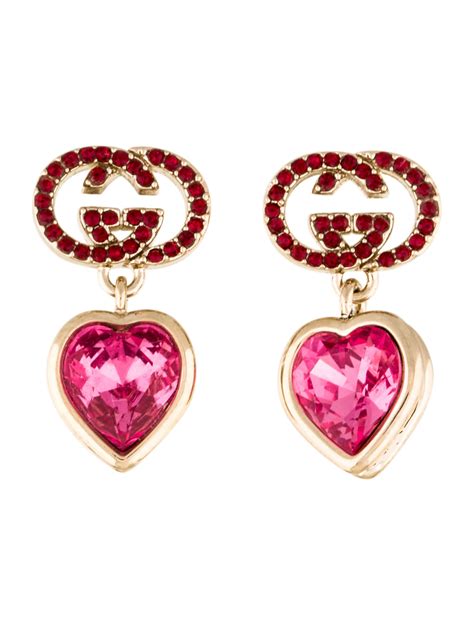 gucci heart ear rings|gucci earrings on model.